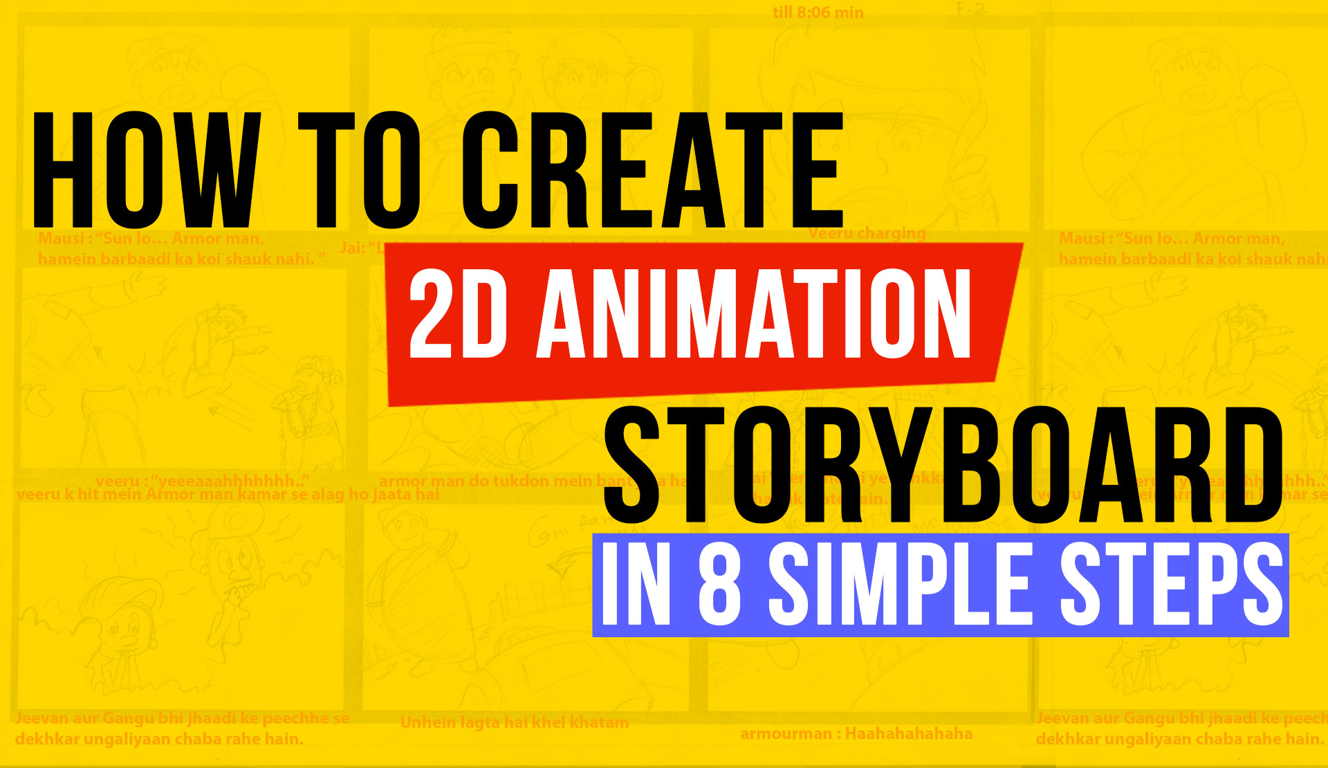 create 2d animation storyboard - Click42