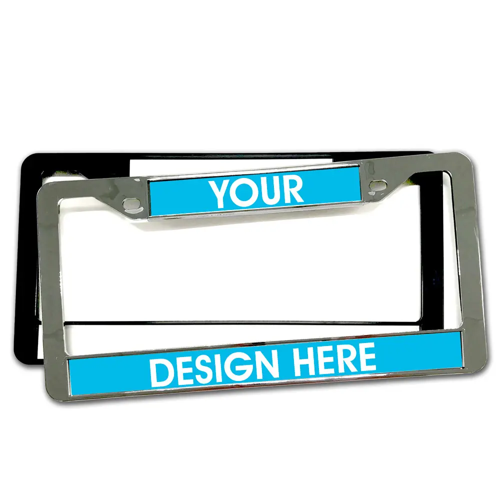 license plate frame your design here 1 - Click42